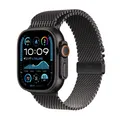 Apple Watch Ultra 2 Titan Schwarz Milanaise Armband Titan Neu Sonstige