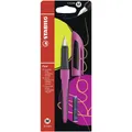 STABILO Flow SPORTY Füller inklusive Patrone mit Feder M pink/schwarz