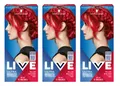 Schwarzkopf Live 3x Hair Dye, 092 Pillar Box Red