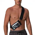 YEAZ Case zum Umhängen OCEAN SHOT Neopren-Gurt mit Handytasche, Neopren-Gurt mit Handytasche, schwarz