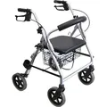 LR Leichtgewichtrollator  Sitzhöhe 56cm - Silber