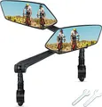 SachsenRAD 2 Stück Fahrradspiegel Rückspiegel, HD 360° Verstellbar Fahrrad Spiegel Rückspiegel, Fahrrad rückspiegel klappbar für Fahrrad Mountainbike Rennrad E-Bike