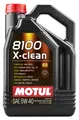 MOTUL Motoröl Motorenöl Öl 8100 X-CLEAN 5W-40 109226