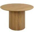 P & B Esstisch, Natur, Holzwerkstoff, rund, Säule, 120x75x120 cm, Esszimmer, Tische, Esstische, Esstische rund