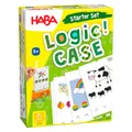 HABA Logic! CASE Starter Set – Logikspiel für Kinder ab 5 Jahren – Unterhaltsame Bilderrätsel mit 77 Aufgaben – Lernspiel für unterwegs – 1306120001