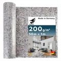 AQUILA Profi Malervlies 50m x 1m, 200 g/m², Kein Durchsickern, hochwertiges Abdeckvlies zum Streichen, Schutz für Böden & Möbel, rutsch- & reißfest, Made in Germany