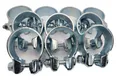 10x HJS Auspuffschelle Breitbandschelle Schelle Typ VAG Ø 60 mm u.a. für AUDI/VW