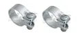 2x HJS Auspuffschelle Breitbandschelle Schelle Typ VAG Ø 60 mm u.a. für AUDI/VW