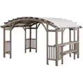 Sunjoy Pergola Dajti Zedernholz 427 cm x 305 cm Grau
