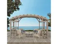 Modante Pavillon, Holz, Zeder, 427x250x305 cm, wetterfest, Sonnen- & Sichtschutz, Pavillons & Pergolas, Pavillons