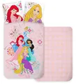 Bettwäsche Set Prinzessin Arielle Rapunzel Jasmin Cinderella Kopfkissen Bettdeckenbezug 135/140x200cm - 100% Baumwolle