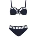 Sunflair Bügel-Bikini Basic (1-St) Bikini-Set - Mit abnehmbaren Trägern zum Aushaken blau 38