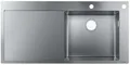 hansgrohe Küchenspüle, Einbau 450 mm mit Abtropffläche für 600 mm Unterschrank, edelstahl