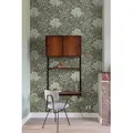 Grandeco Tapete Vliestapete Floral Orientalisch Grün Schwarz Gold Metallic A63002 Ciara