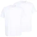 TOM TAILOR T-Shirt Ohio (2er Pack) Kurzarm, Rundhalsausschnitt, basic, locker, elastisch, Baumwollmix weiß S (44/46)