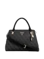 GUESS Noelle Girlfriend Satchel Coal Logo