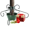 KADAX Weihnachtsbaumständer aus Stahl, Ständer für Baum, Stabiler Christbaumständer mit Wasserbehälter, Tannenbaumständer mit Knöpfen, Verschiedene Großen, grün (Breite: 51 cm)
