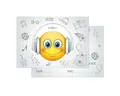 12 Einladungskarten DJ Smiley, Geburtstageinladungen Kinder Geburtag Smiley Emoj