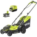 Ryobi Rasenmäher RLM18X33B40 ONE+, Akku, 18V / 4 Ah, mit Akku, Ladegerät & Fangkorb 35 Liter