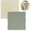LS-LebenStil Vintage Spüllappen 25cm Grün Mynte Gestrickt 100% Baumwolle Oeko-TEX 100 waschbar Putzlappen Reinigungstuch Geschirrtücher Spültuch Fusselfrei
