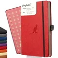 Dingbats* - Notizbuch A5 Blanko, Hardcover aus veganem Leder mit Stifthalter und elastischer Gummiband, ideal zum Schreiben, für Universitätsnotizen, To-Do-Listen und mehr