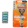 Gillette Fusion5 Power Rasierer + 4 Fusoin5 Proglide Power Klingen