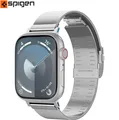 Armband für Watch 49/46/45/44mm Spigen Ührenband Ührenarmband Band Stahl Silbern