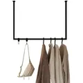 Metallbude Kleiderstange RUBI, Garderobenstange für Jacken, Mäntel und Kleidung, Stabile Konstruktion schwarz 100 cm x 60 cm