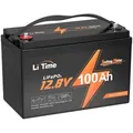 12V 100Ah TM LiFePO4 Batterie Bootsbatterie für Trolling Motor mit Tieftemperaturschutz 1280Wh 15000+ Zyklen - Schwarz