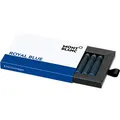 MONTBLANC Tintenpatronen Royal Blue 105193 – Löschbare Tinte für Füllfederhalter Königsblau – 1 Schachtel à 8 Füllerpatronen