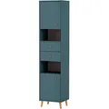 MÖBELPARTNER Badschrank Bjarne 701984 blaugrau 40,3 x 33,1 x 180,6 cm