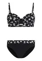 Lascana Damen Damen Bügel Bikini Set im Punkte- Design mit miederverstärktem Top und komfortabler Hose