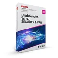 Bitdefender Total Security & Premium VPN, 3/5/10 Geräte - 1 oder 2 Jahre