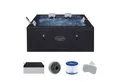 Bestway Whirlpool LAY-Z-SPA® ThermaCore™ Stockholm AirJet™, Aufstellbecken, (Set, 1-tlg., Inkl. App-Steuerung, für max. 6 Personen), 164 x 164 x 65 cm