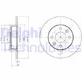2x DELPHI BG2258 Bremsscheibe für RENAULT