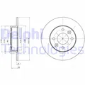 2x DELPHI Bremsscheibe Bremsscheiben Satz Bremsen Vorne BG2258