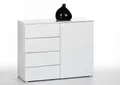 Kommode SUNSHINE BHT 100x80x40 cm weiß Sideboard Bürokommode Anrichte