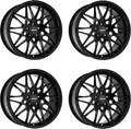 Carmani 18 Knut black matt 8x18 ET45 - LK5/112 ML66.7 Alufelge schwarz