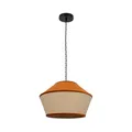 LEDKIA LIGHTING - Hängeleuchte Trompa | Elegantes Design | Einstellbare Länge | E27-Fassung für vielseitiges Licht | Für Wohnzimmer, Küche, Schlafzimmer, Senf, Samt