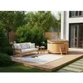 Finntherm Holz-Badefass Bergen Ø 160 cm x 101 cm mit Ofen
