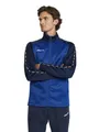 Craft Sport-Trainingsjacke Squad 2.0 Full Zip (mit Seitentaschen, elastisch Funktionsmaterial) kobaltblau Herren, Größe: S