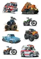 HERMA 3085 10x Sticker DECOR American Cars