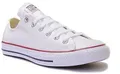 CONVERSE Chuck Schneider Alle Star Leder Ox Unisex Trainer IN Weiß UK 3 - 13