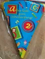 Girlande Schultüte Alles Gute zum Schulanfang Schulbeginn 3 mtr zum Befüllen Neu