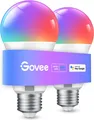 Govee Smart Glühbirne E27 WLAN RGBWW 800LM 54 Szenen Alexa Matter 2 Stück