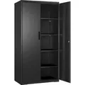SONGMICS Aktenschrank Mehrzweckschrank, Aufbewahrungsschrank, für Garage - Schwarz