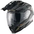 Nexx X.WED 3 Gobi Motocross Helm, schwarz-weiss-beige, Größe M für Männer