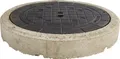Schachtabdeckung Kl. B 125 ohne Lüftung inkl. Betonring -rund-