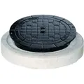 Schachtabdeckung Kl. B 125 ohne Lüftung - Schwarz