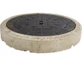 Schachtabdeckung Kl. B 125 ohne Lüftung inkl. Betonring -rund-